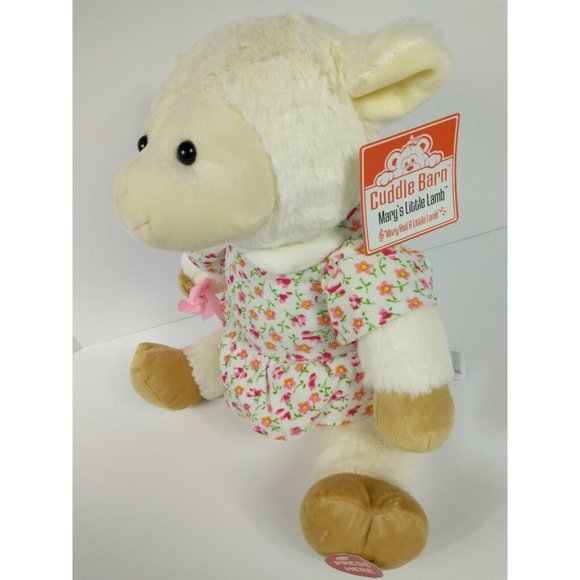 Cuddle Barn "Mary's Little Lamb" Musical Moving 10" Stuffed Plush Toy - No Cane - Picture 3 of 12